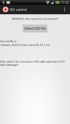 HTC ISO Control