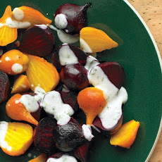 Roasted Beets with Mint-Yogurt Sauce