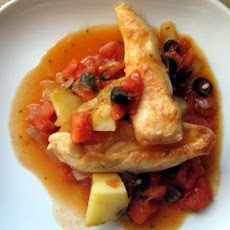 Greek Chicken With Olives and Potatoes
