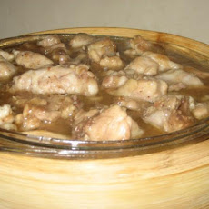 Chicken Steamed With Fresh Lemons (Sai Ling Mung Ching Gai)