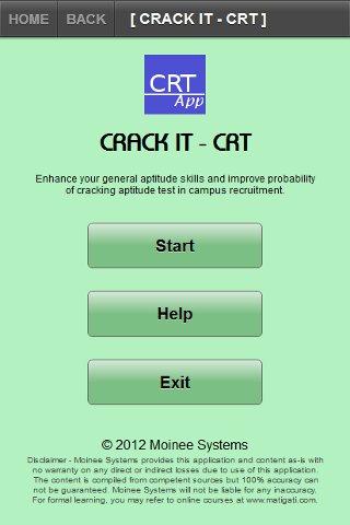 Crack It - CRT and Aptitude