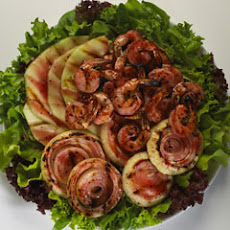Melon, Mesclun & Grilled Shrimp