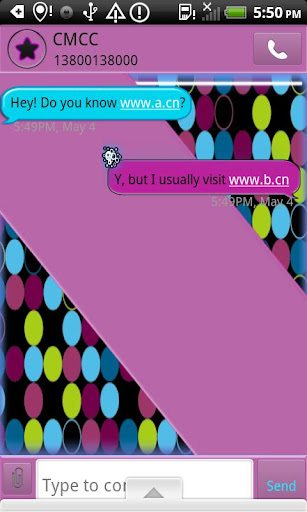 GO SMS THEME Bubbles4U