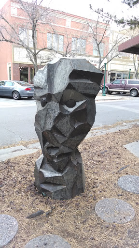 Downtown Face Statue