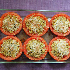 Provençal Tomatoes (Baked Tomatoes Stuffed with Cheese and Breadcrumbs)
