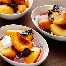 Opal Basil-Macerated Peaches
