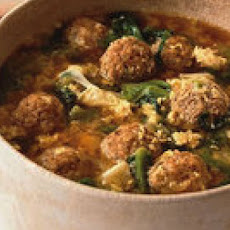 Italian Egg Drop Soup with Meatballs