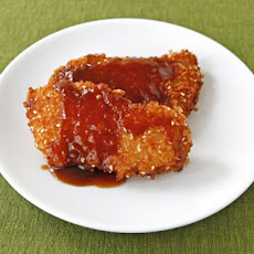 Crispy Panko Fish with Orange Sesame Sauce