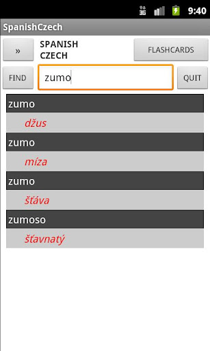 Czech Spanish Dictionary