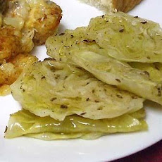 Sliced, Baked Cabbage