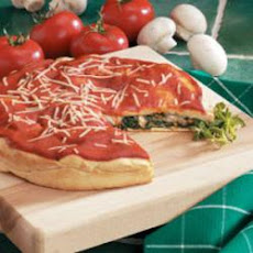 Spinach Stuffed Pizza