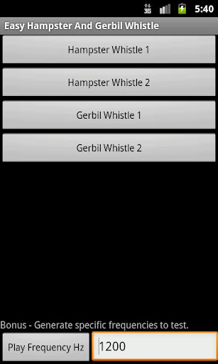 Easy Hamster + Gerbil Whistle