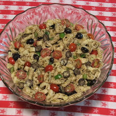 Cheese Tortellini Pesto Pasta Salad