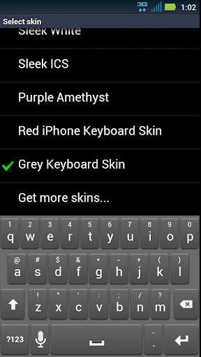 Grey Keyboard Skin