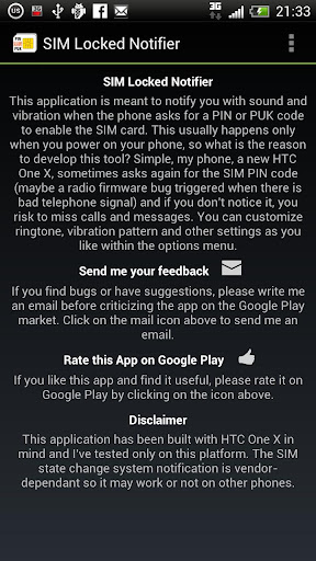 SIM Locked Notifier