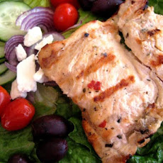 Greek Salad With Oregano Marinated Chicken