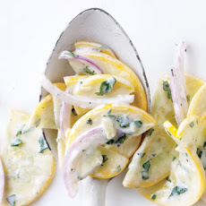 Herbed Squash Salad with Yogurt Dressing