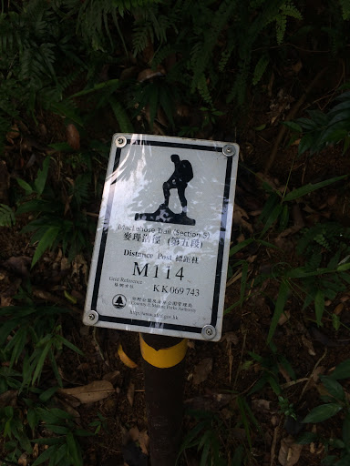 MacLehose Trail Distance Post M114