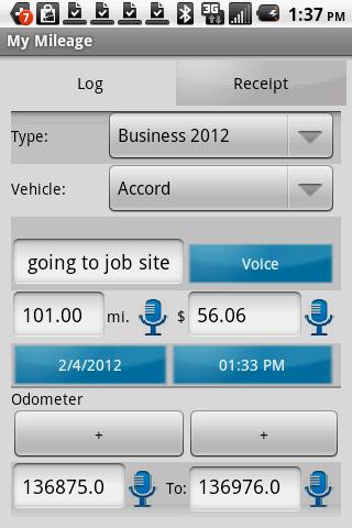 My Mileage Log Expense