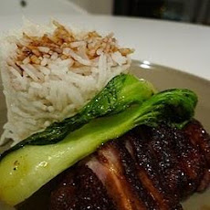 Pan Fried Duck Breast With Honey Soy Sauce and Pak Choi