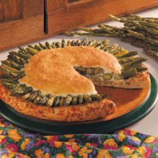 Asparagus Puff Pizza