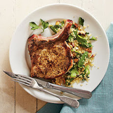 Lemon Pork Chops with Quinoa Salad