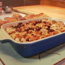 Farmer's Cheese with Honey, Raisins, Cinnamon and Toasted Walnuts