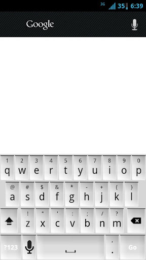 White Keyboard Skin