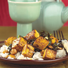 Pan-Fried Tofu with Coconut Rice