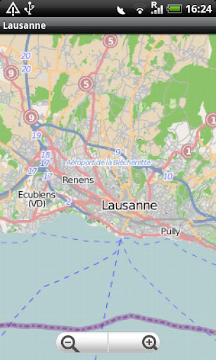 Lausanne Street Map