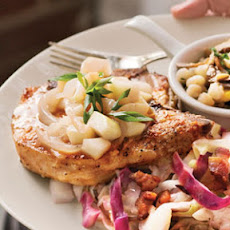 Pork Loin Chops With Pear-and-Vidalia Pan Gravy