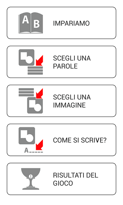 Android application Learn and play. Italian + screenshort