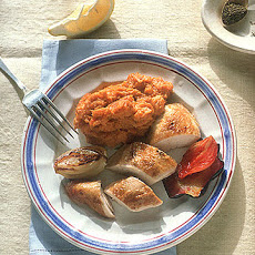 Sliced Chicken with Vegetable Mash