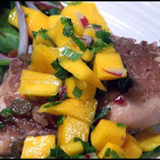 Spiced Rum-Sugar Chicken With Mango Mojito Salsa