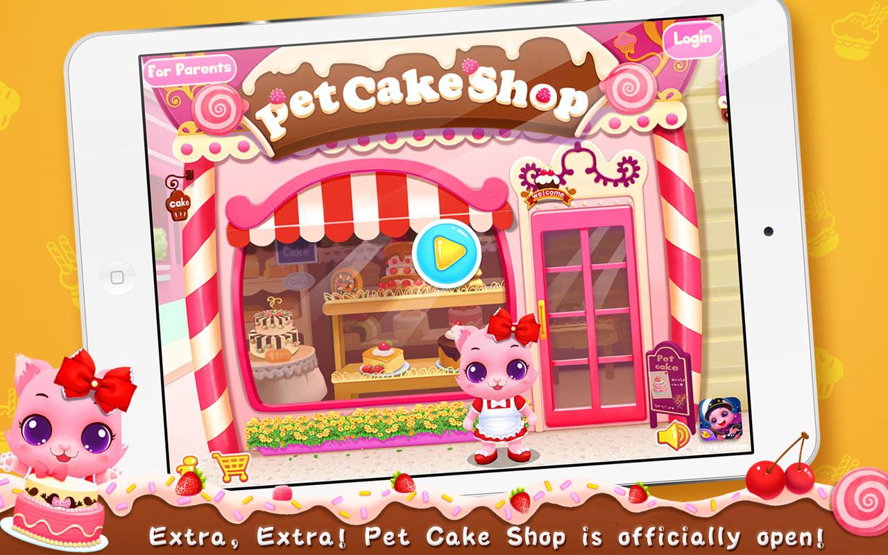 Android application Pet Cake Shop screenshort
