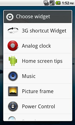 3G 2G Switch ON OFF Widget