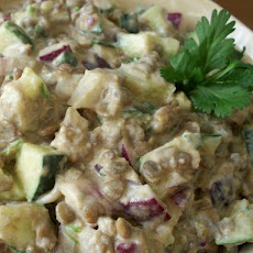 Lentil, Onion and Cucumber Salad