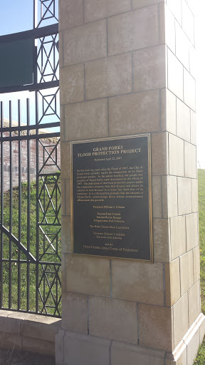 Flood Protection Project Plaque