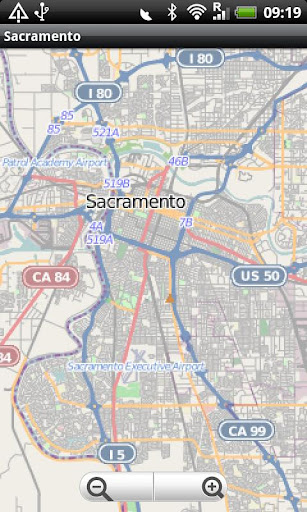 Sacramento Street Map