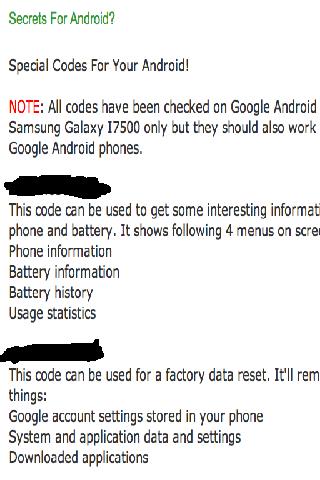 Secrets For Android