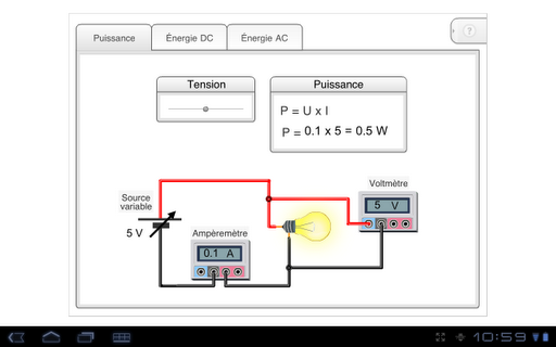 Puissance énergie électrique