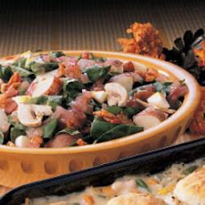 Spinach Salad with Red Potatoes