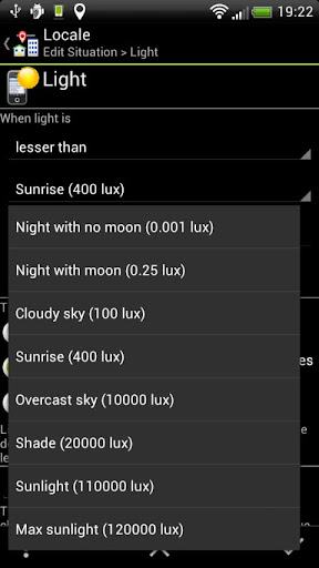 【免費工具App】Locale Plug-in Light sensor-APP點子