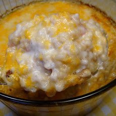 Cheesy Baked Pearl Barley
