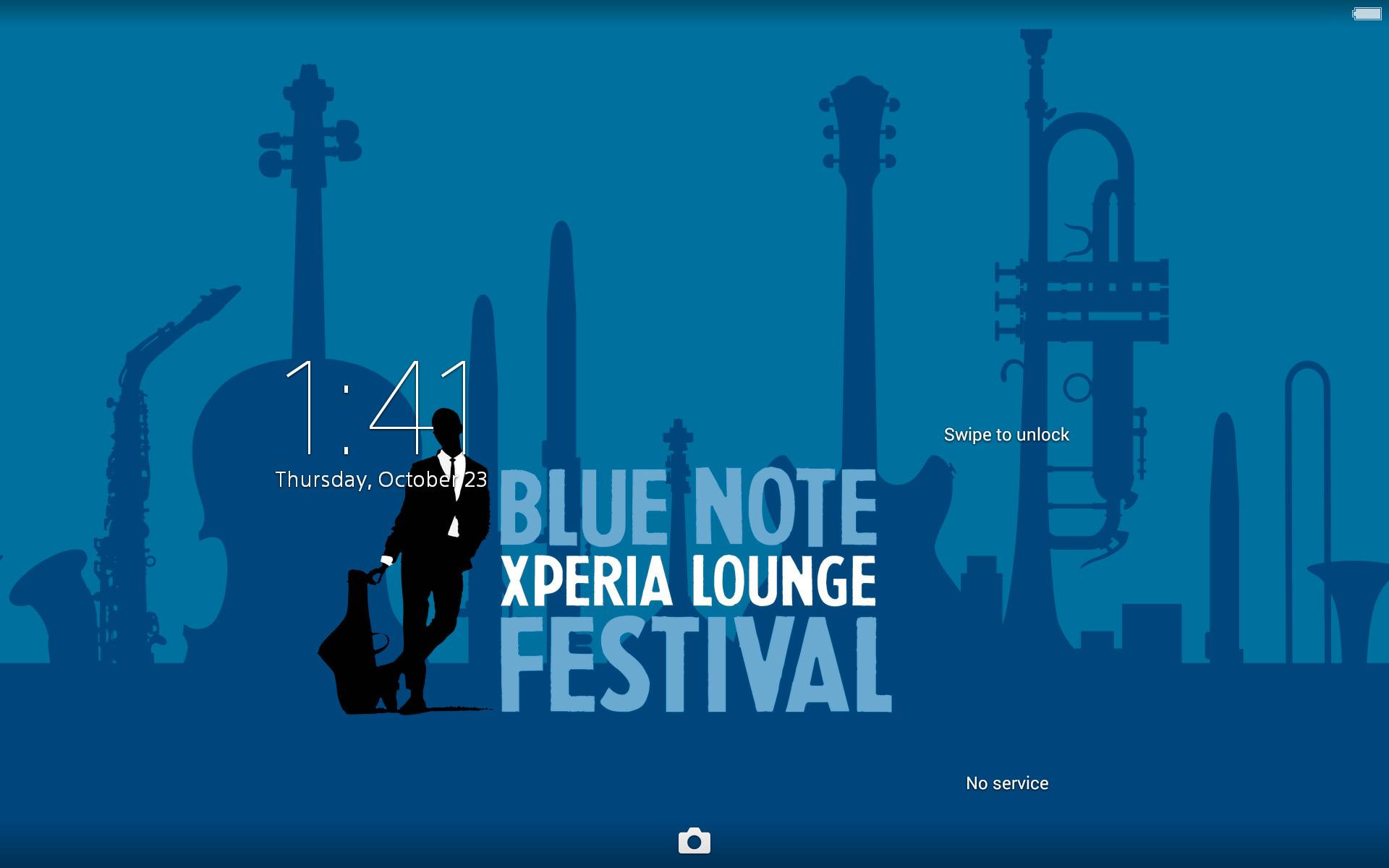 Android application XPERIA™ Blue Note Theme screenshort