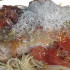 Pork Scalloppini With Green Olives, Tomato And White Wine