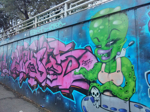 Alien on the Wall
