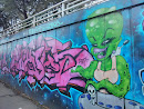 Alien on the Wall