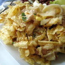 My Mom's Tuna Casserole With Potato Chips and Eggs