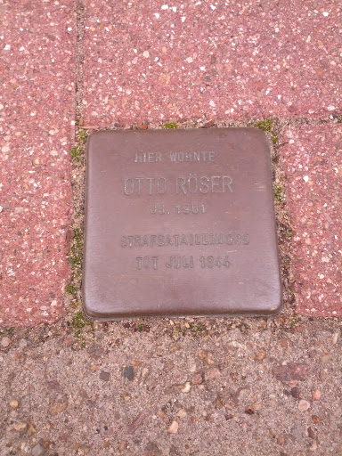 Stolperstein Otto Röser 